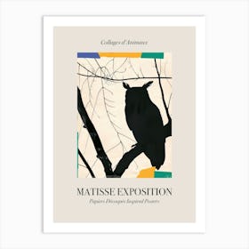 Owl 2 Matisse Inspired Exposition Animals Poster Art Print