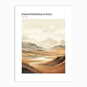 Fimmvorduhals Pass Iceland Hiking Trail Landscape Poster Art Print