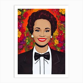 Whitney Houston Illustration Movies Art Print