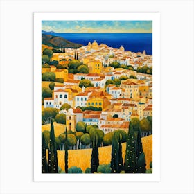 Malaga landscape Art Print