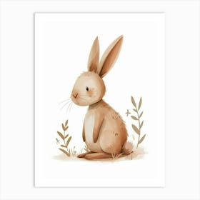 Rhinelander Rabbit Kids Illustration 4 Art Print