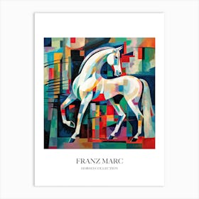 Franz Marc Inspired Horses Collection Painting 09 Art Print