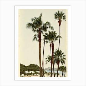 Cala Bassa Beach Ibiza Spain Vintage Art Print