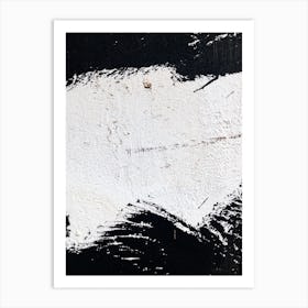 Black Paint On A Wall 6 Art Print