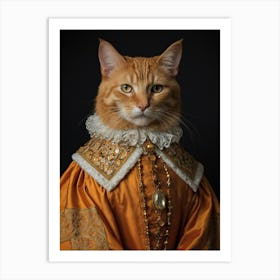 Renaissance Cat 1 Art Print