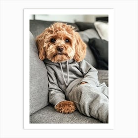 Cavapoo Lazy Day Art Print