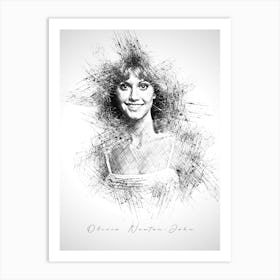 Olivia Newton John Art Print