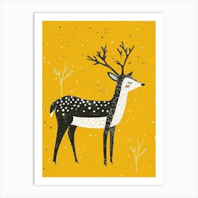 Yellow Caribou 2 Art Print