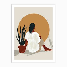 Retro Dreams In Harmony Mid Century Style Art Print