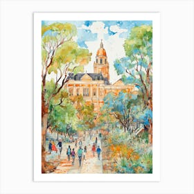 Pretoria, Dreamy Storybook Illustration 1 Art Print