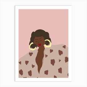 The Proud One Pink Woman 1 Art Print