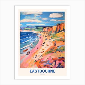 Eastbourne England 4 Uk Travel Poster Art Print