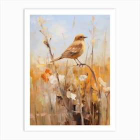 Bird Painting Cowbird 3 Art Print