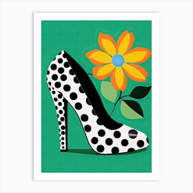 A Woman's Palette: Painting with Flowers and Shoes Art Print