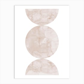 Watercolor circles 11 Art Print