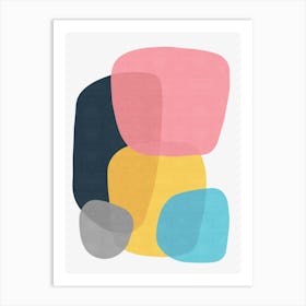 Expressive abstract shapes 17 Art Print