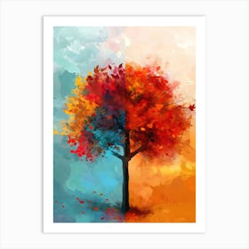 Abstract tree art 2 Art Print