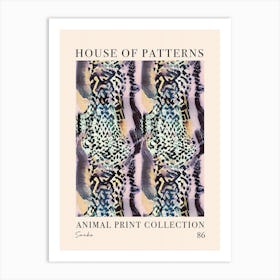 House Of Patterns Snake Animal Print Pattern 7 Art Print