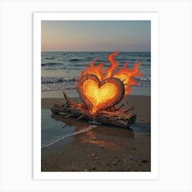 Heart Of Fire 29 Art Print