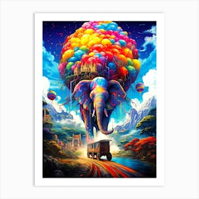 Elephant In The Sky 1 Art Print