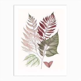 Leaf Pattern 3 Art Print