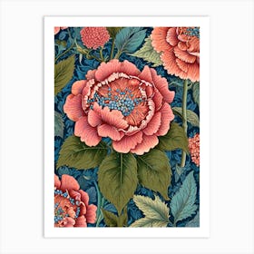 William Morris Peonies 4 Art Print