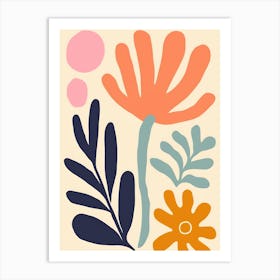 Abstract Floral Painting 3 Art Print