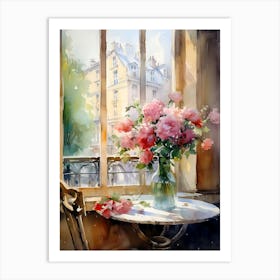 Paris Watercolor Painting Art Print