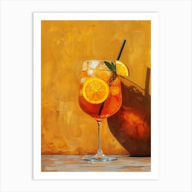 Aperol Spritz Orange 26 Art Print