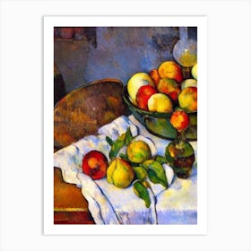 Water Chestnuts 2 Cezanne Style vegetable Art Print