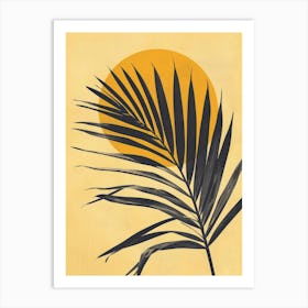 Palm Leaf Canvas Print 2 Art Print