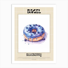 Blueberry Bagel 4 Art Print