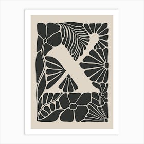 Botanical Letter X No 0764 Art Print