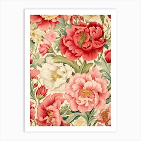 Floral Wallpaper 126 Art Print