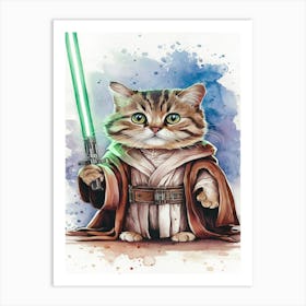 Star Wars Cat 2 Art Print