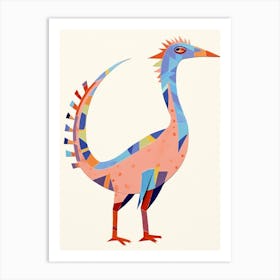 Nursery Dinosaur Art Microraptor Art Print