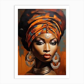 African Beauty Woman Art Print