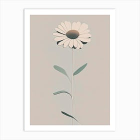 Zinnia Wildflower Simplicity Art Print