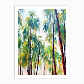 Bamboo Palm 2 Impressionist Painting Art Print