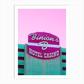Binions Horseshoe Hotel And Casino In Las Vegas Nevada Art Print