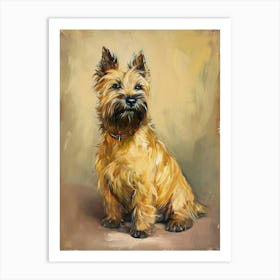 Cairn Terrier Acrylic Painting 4 Art Print