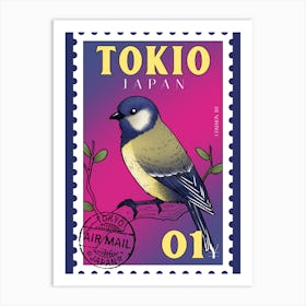 Tokio - A Japanese Bird Art Print