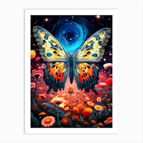 Butterfly In The Meadow Art Print