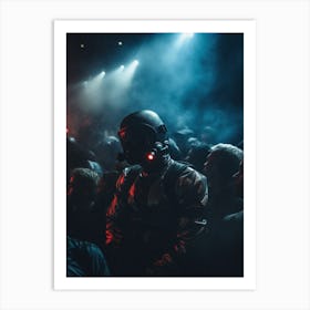 Crowd At A Rave 1 Art Print