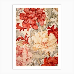 Floral Wallpaper 375 Art Print