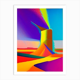 Dust Devil Abstract Modern Pop Space Art Print