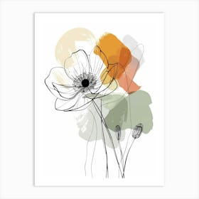 Abstract Flowers 25 Art Print