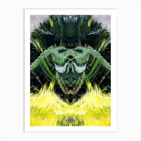 Abstract - Yellow Flower Art Print