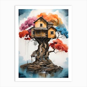 House On A Tree Art Print