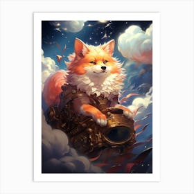 Steampunk Fox Art Print